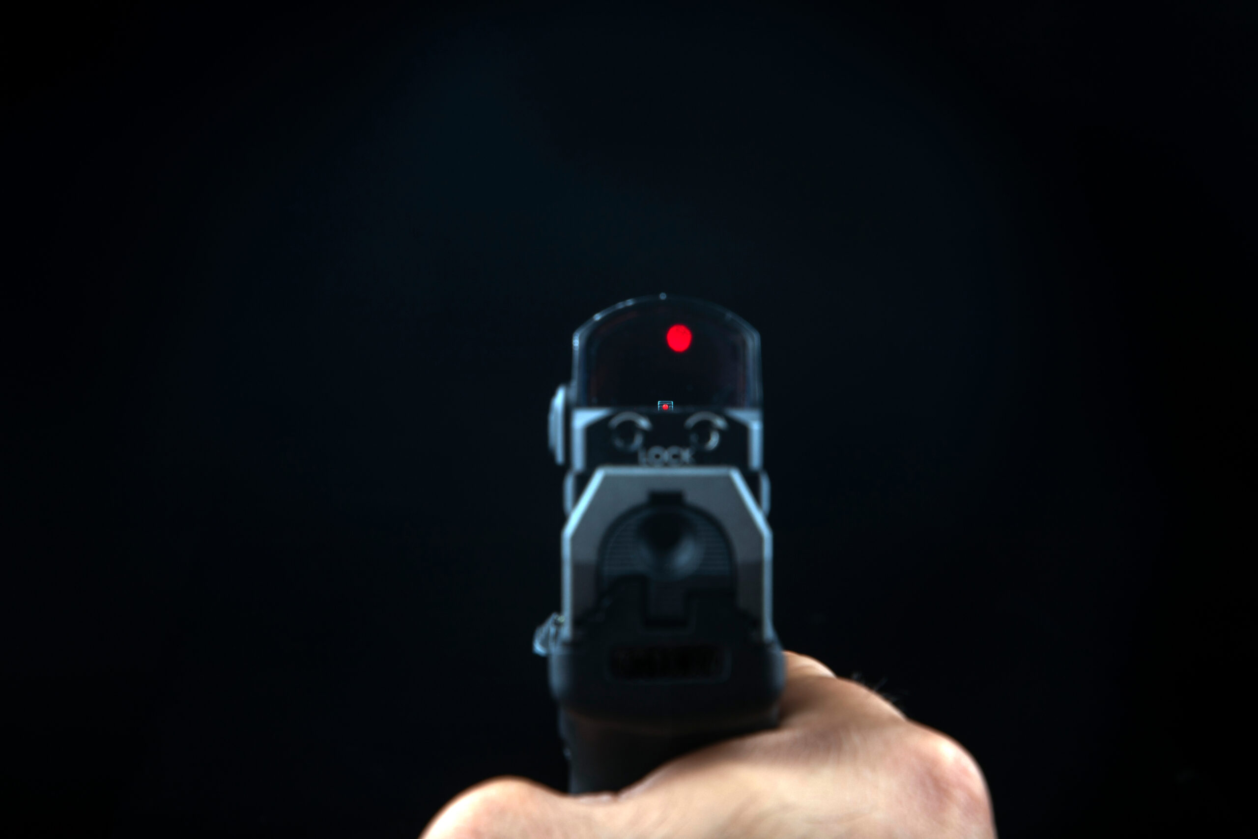 Red dot pistol